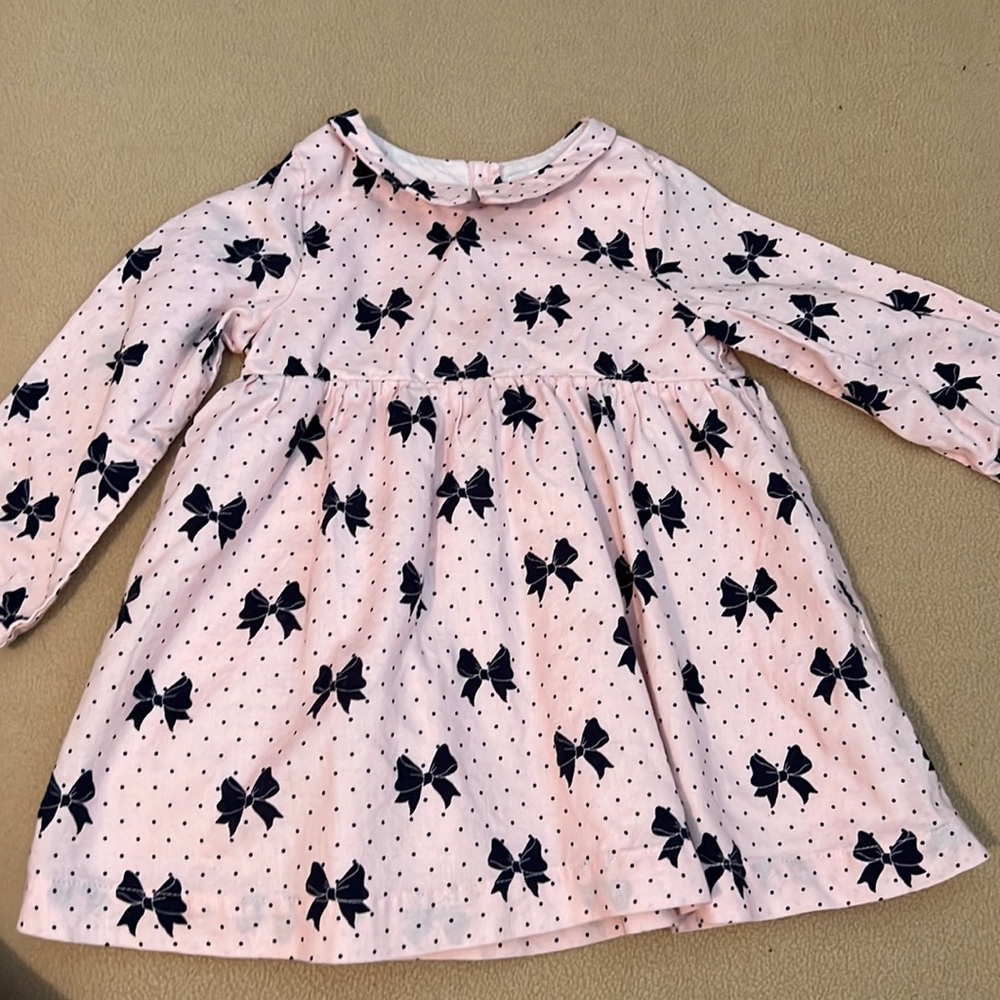 Baby Gap pink and blue bow dress